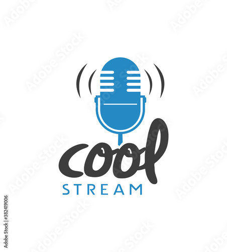 Creative design of cool stream symbol