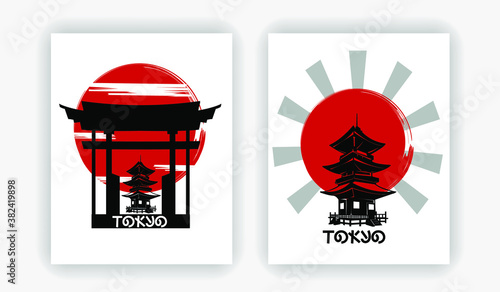 modern design tokyo popular t-shirt typography for clothing sale poster banner vector wallpaper