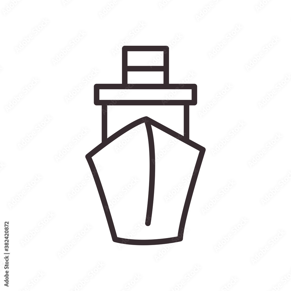 ship vehicle line style icon vector design ship vehicle line style icon vector design