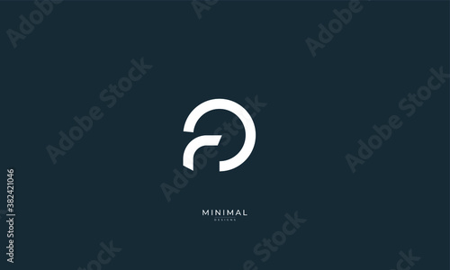 Alphabet letter icon logo FO