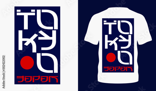 modern design tokyo popular t-shirt typography for clothing sale poster banner vector wallpaper