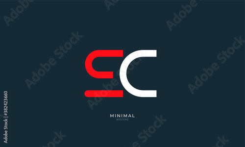 alphabet letter icon logo SC