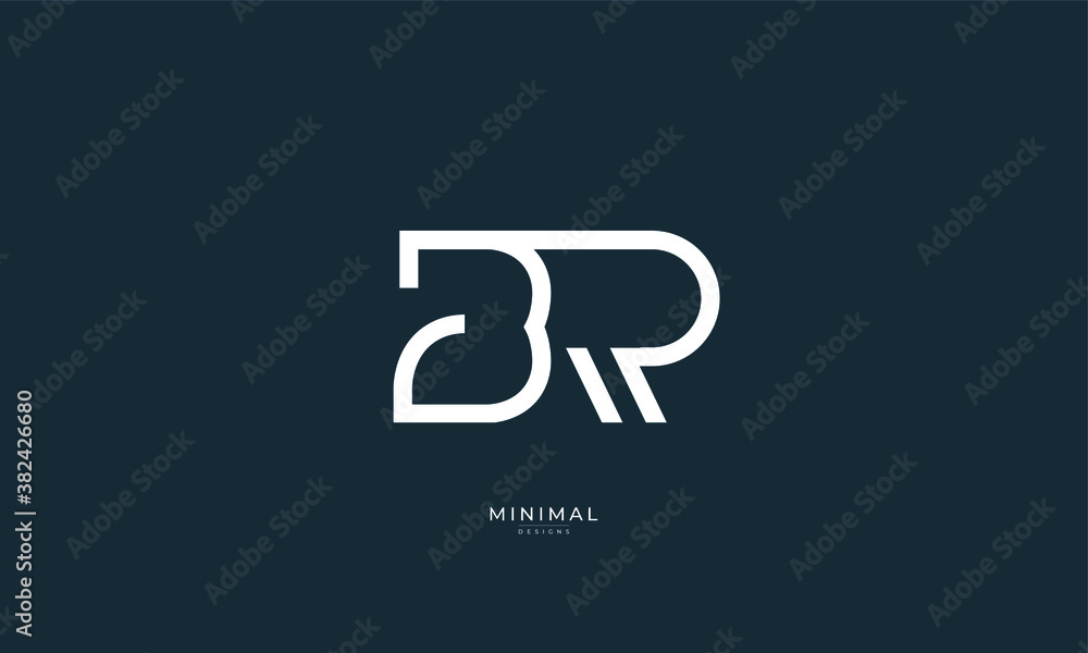 alphabet letter icon logo BR