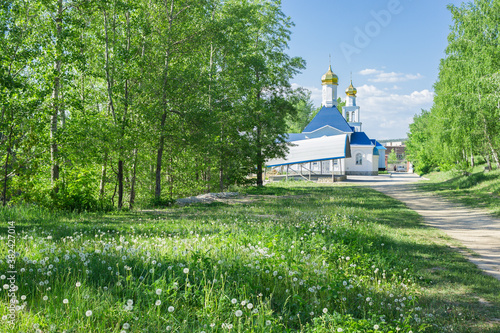 Russian Orthodox church of Inexaustible Chalice on the Tsaryov Kurgan in Volzhsky town, Samara Region. photo