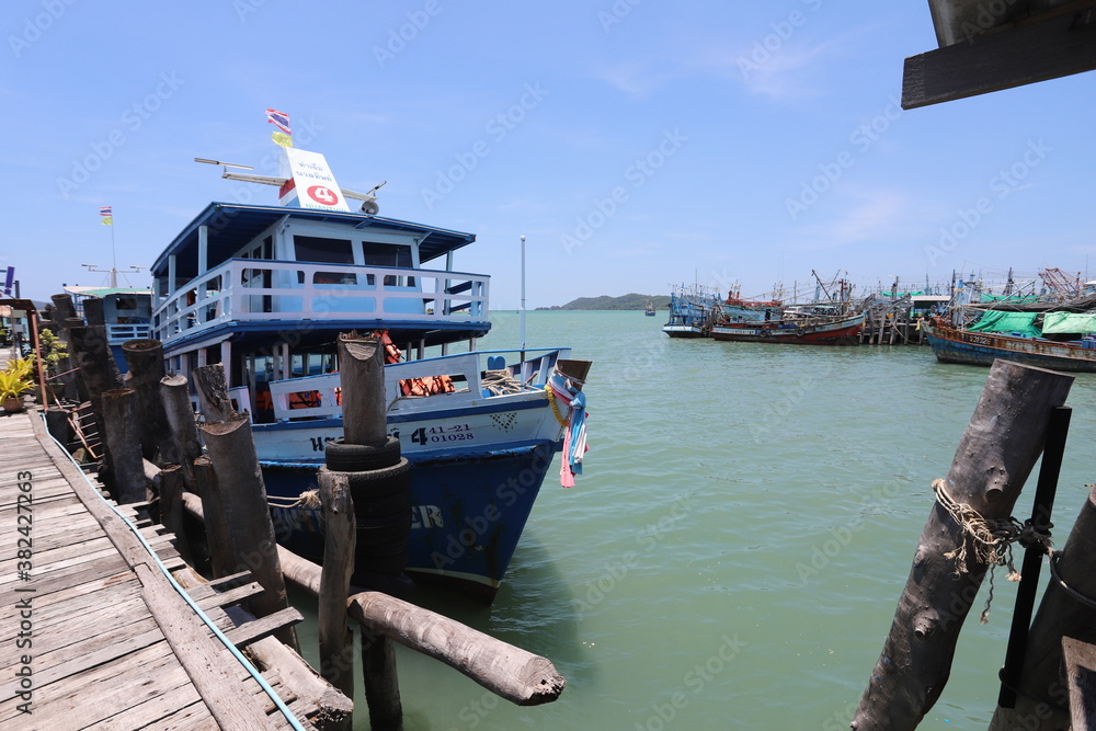 Fototapeta premium Fishing port in Thailand