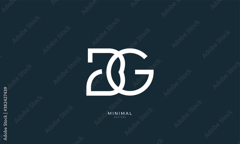 alphabet letter icon logo BG alphabet letter icon logo BG