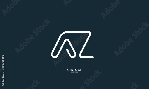 alphabet letter icon logo AZ