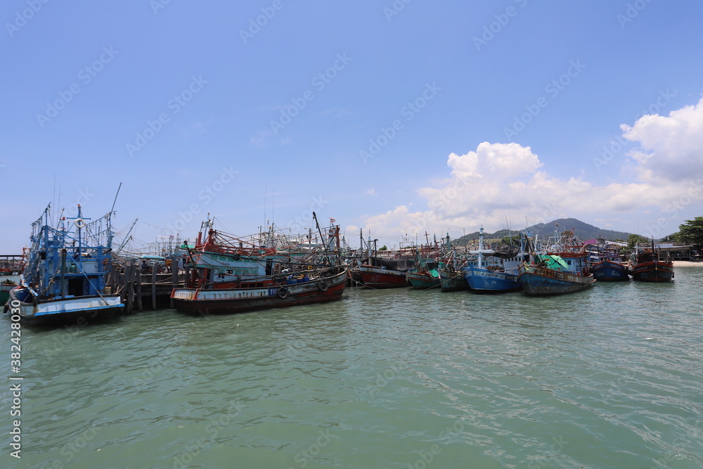 Fishing port in Thailand