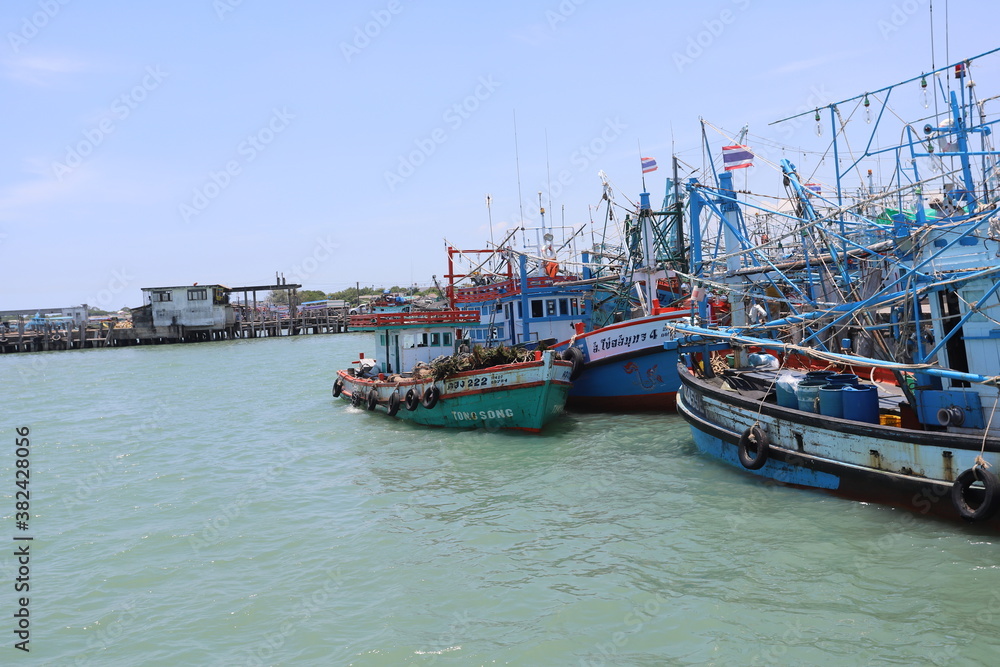 Fishing port in Thailand