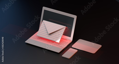 Obraz na płótnie Phishing Email Scam