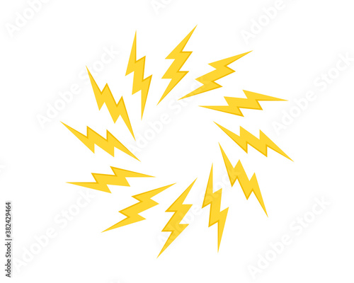 Circular electrical energy symbol