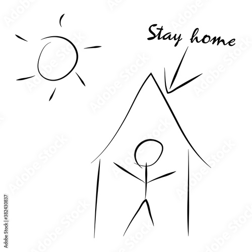 Stay home drawing.