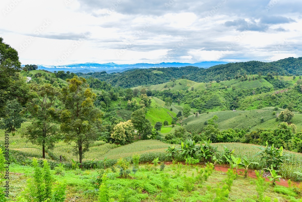 Beautiful Mountain Landscape in Nan, Thailand Beautiful Mountain Landscape in Nan, Thailand