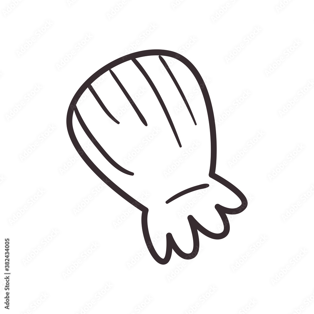 Fototapeta premium Sea shell line style icon vector design