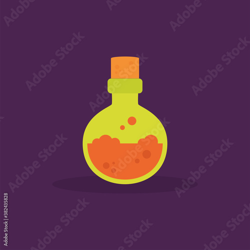Poison bottle icon. Halloween season icon - Vector