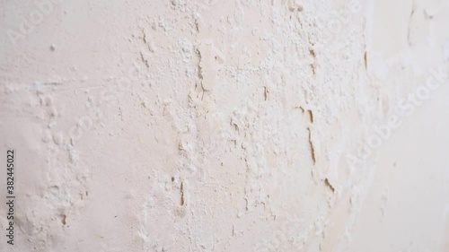 damp and mildew on the walls, moldy walls, wall paint flaking,