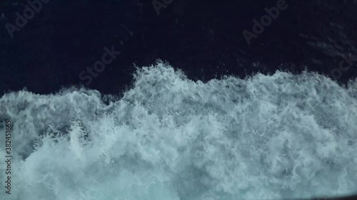 Wallpaper Mural Aerial view of sea wave splashes. Torontodigital.ca