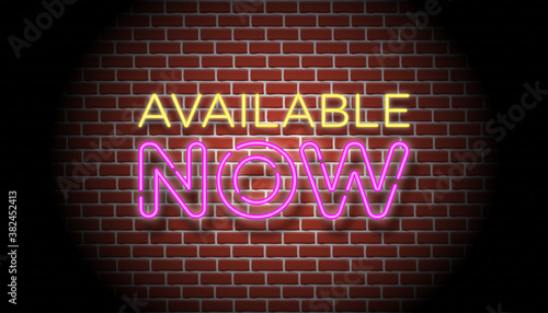 Available now neon sign background wall template.