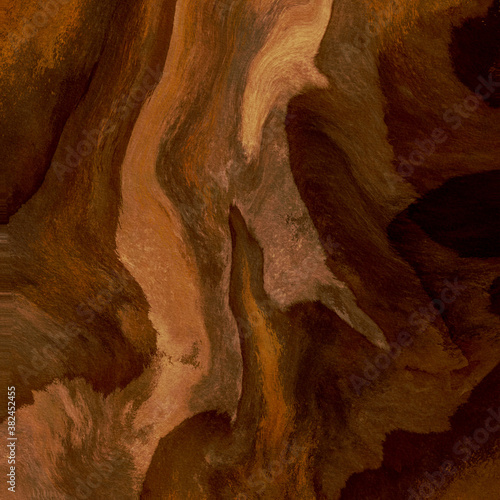 Fall watercolor marble texture warm wood brown Autumn background earthy natural wavy abstract swirl backdrop