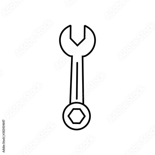 wrench icon Element of building icon for mobile concept and web apps. Thin line wrench icon can be used for web and mobile. Premium icon on white background