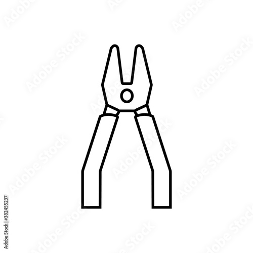 pliers icon Element of building icon for mobile concept and web apps. Thin line pliers icon can be used for web and mobile. Premium icon on white background