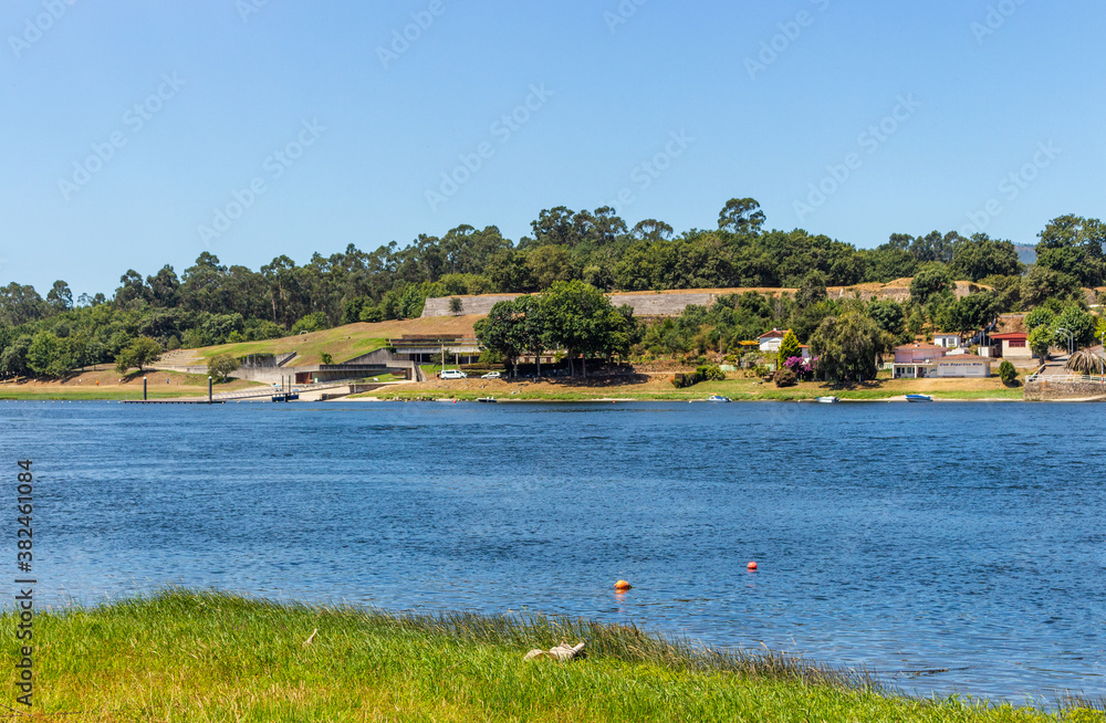 View of Minho river in Vila Nova da Cerveira, Portugal. View of Minho river in Vila Nova da Cerveira, Portugal.