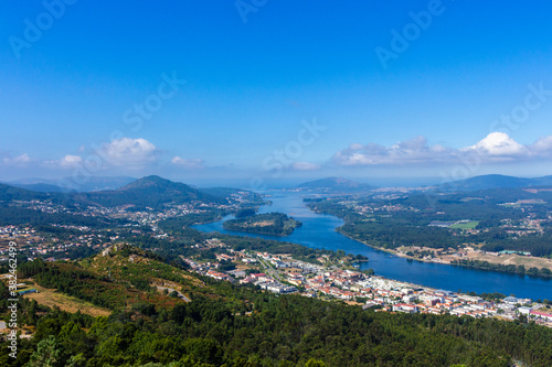 Cervo, a beautiful viewpoint at Vila Nova de Cerveira, Portugal, where you can see a glimpse of most of the river Minho, from Valenca to the mouth in Caminha.