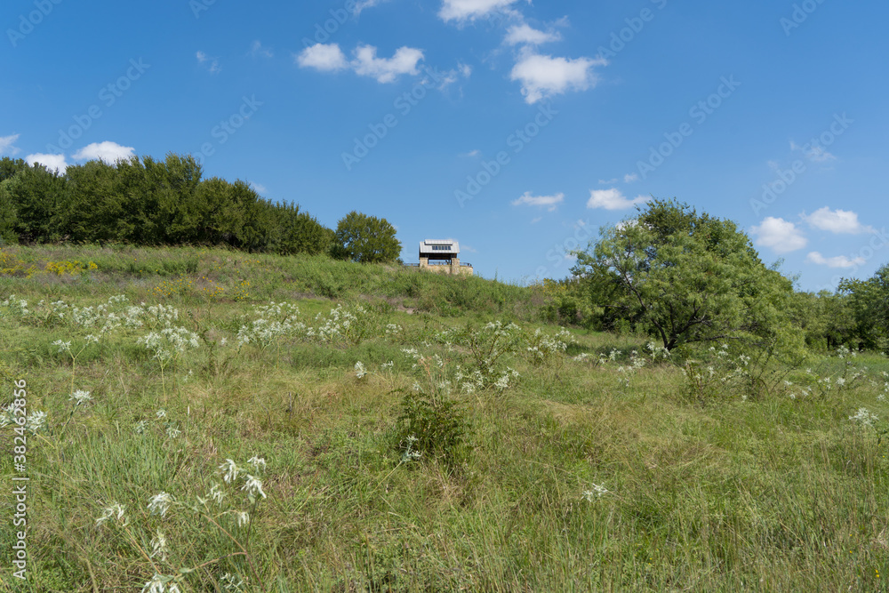 Obraz premium observation tower on the hill