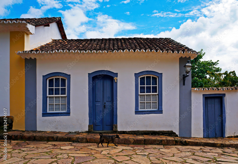 Colonial house in Tiradentes, Minas Gerais, Brazil Colonial house in Tiradentes, Minas Gerais, Brazil