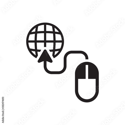 click mouse internet browsing icon