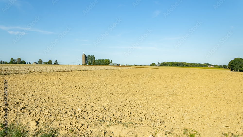 Obraz premium champ + château d'eau