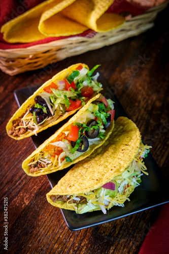 Fényképezés Spicy Mexican Beef Tacos