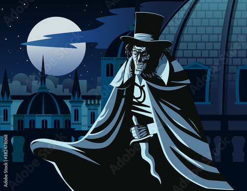 jack the reaper in the roof with a knife