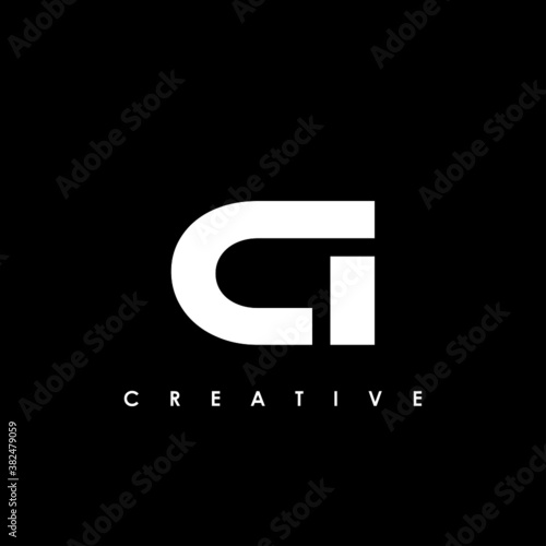 CI Letter Initial Logo Design Template Vector Illustration