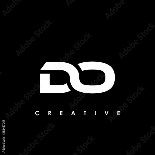 DO Letter Initial Logo Design Template Vector Illustration