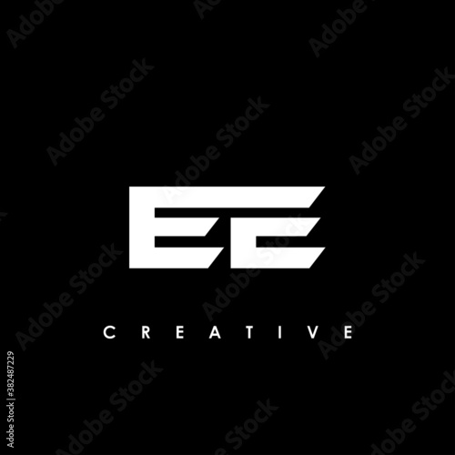 EE Letter Initial Logo Design Template Vector Illustration