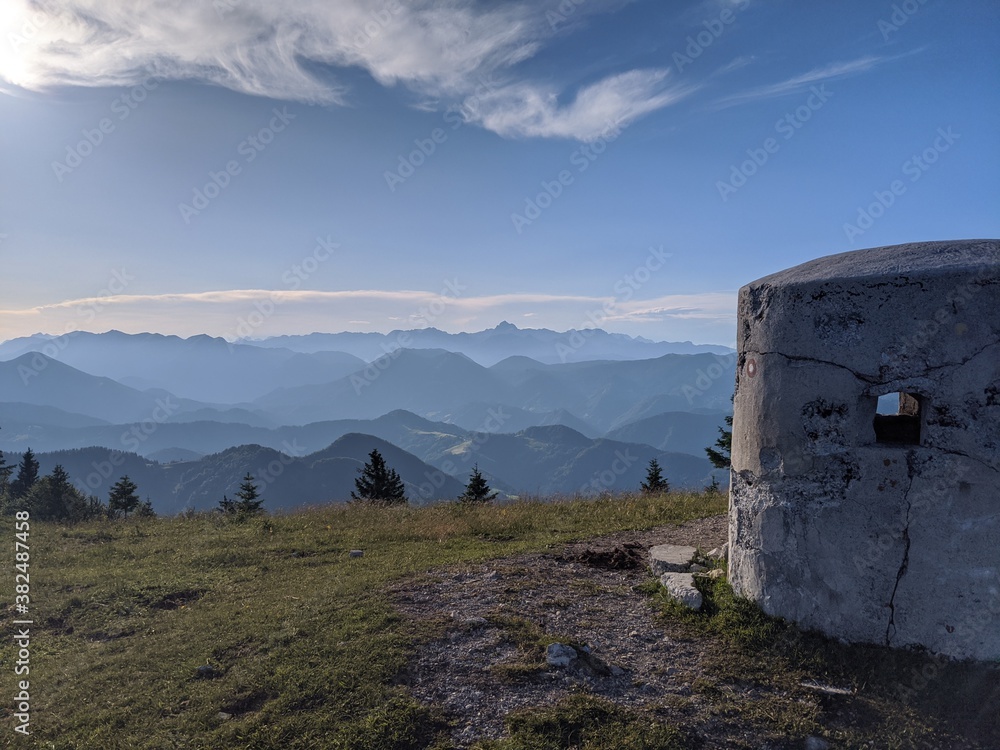 Fototapeta premium Bunker o the mountain