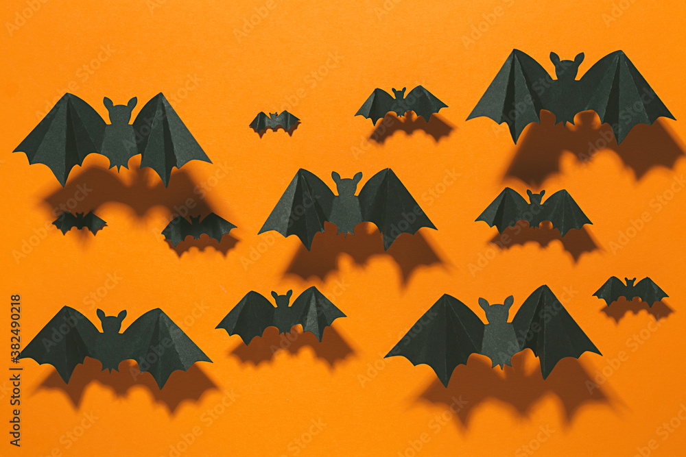 Halloween bats flying. Halloween bats flying.