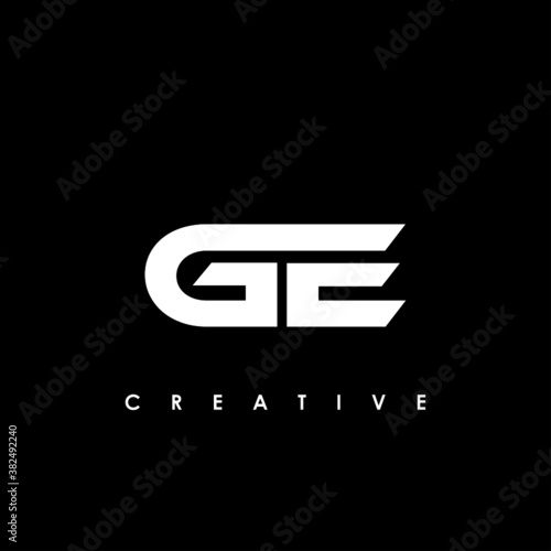 GE Letter Initial Logo Design Template Vector Illustration