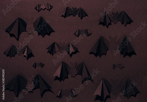 Halloween paper bats photo