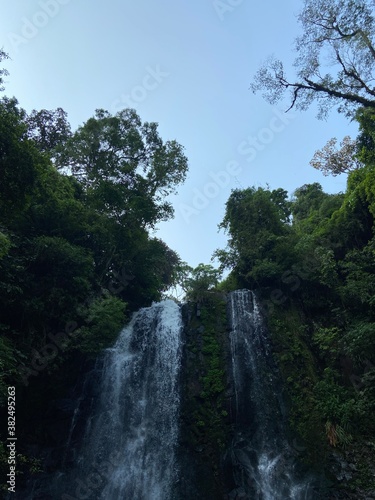 waterfall in the mountains