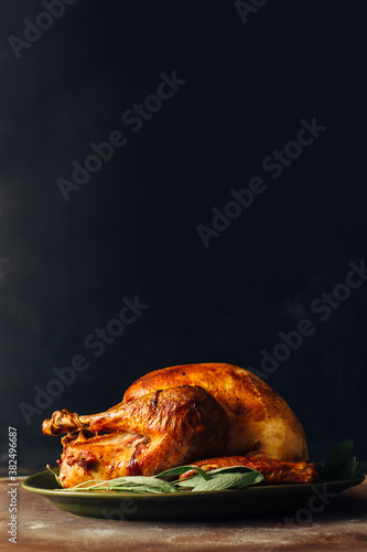 Roasted Thanksgiving turkey photo