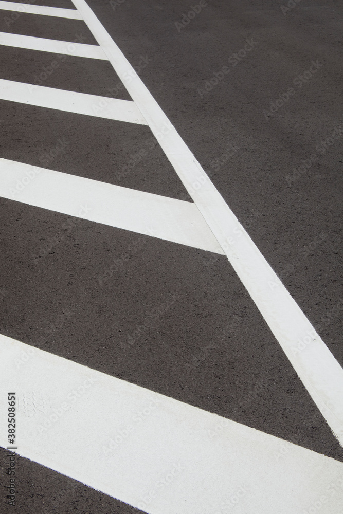 Fototapeta premium 道路の白線