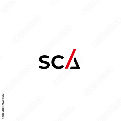 Logo with the initials SCA modern and luxurious 1 photo