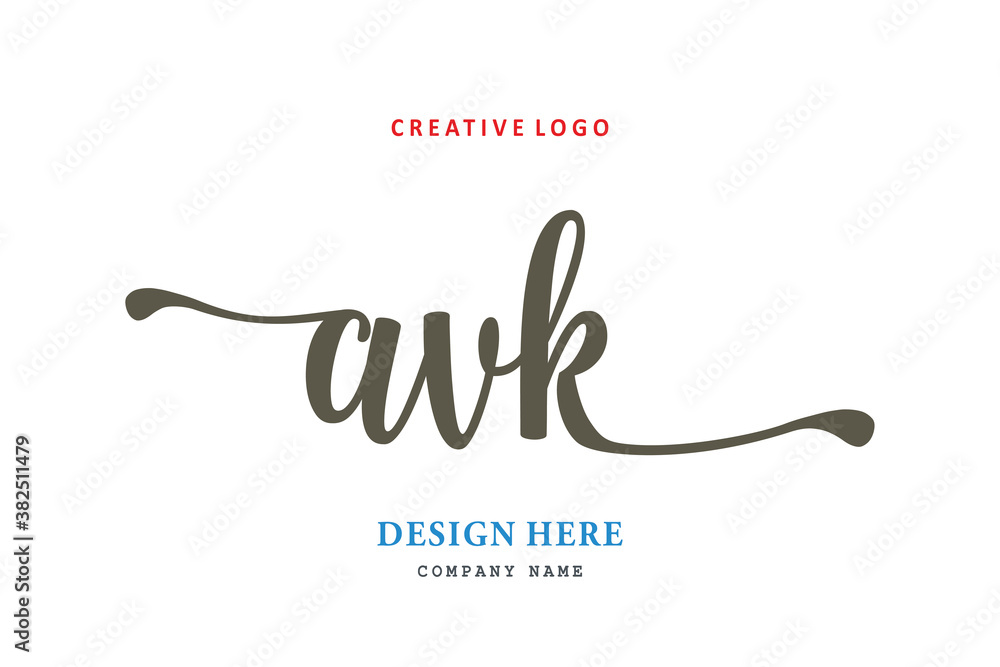 The simple AVK layout logo is easy to understand and authoritative The simple AVK layout logo is easy to understand and authoritative