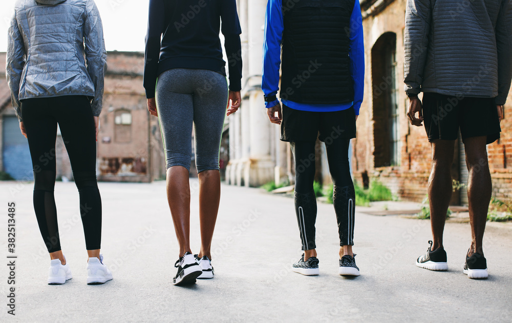 Urban running. Urban running.