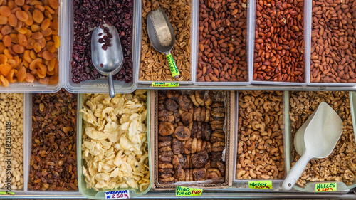 Chacao market, dried fruits and seeds Caracas photo