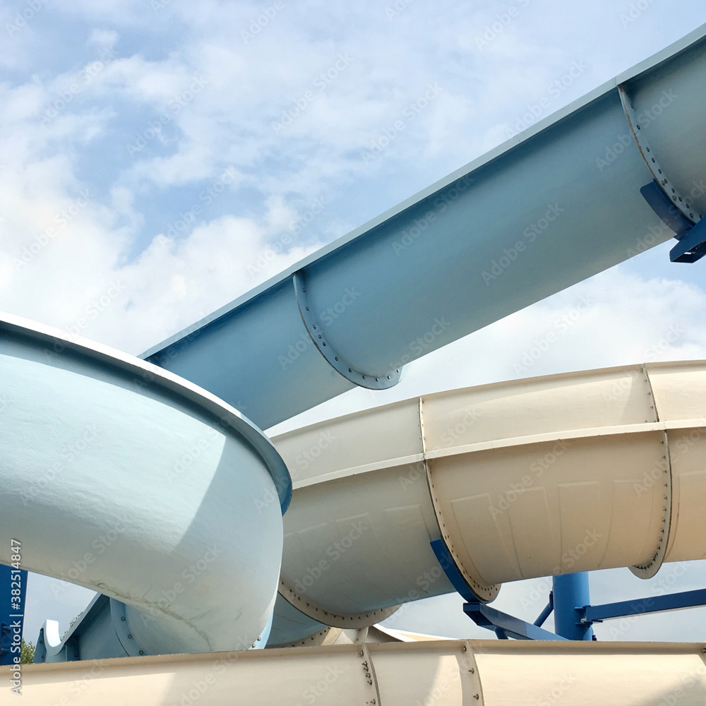 A Waterslide On A Summer Day A Waterslide On A Summer Day