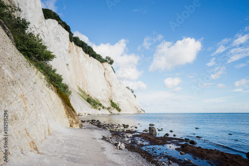 The chalky cliffs and the beach photo