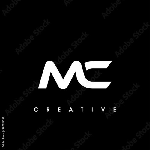 MC Letter Initial Logo Design Template Vector Illustration